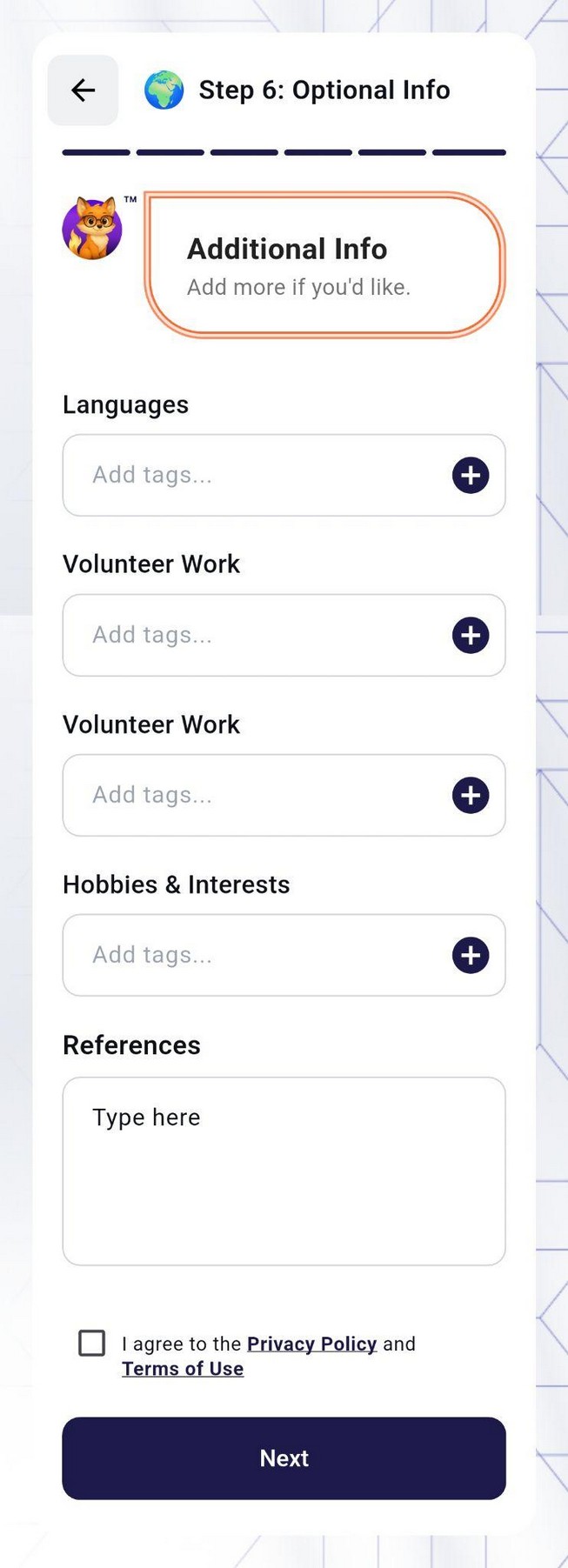 Optional Information