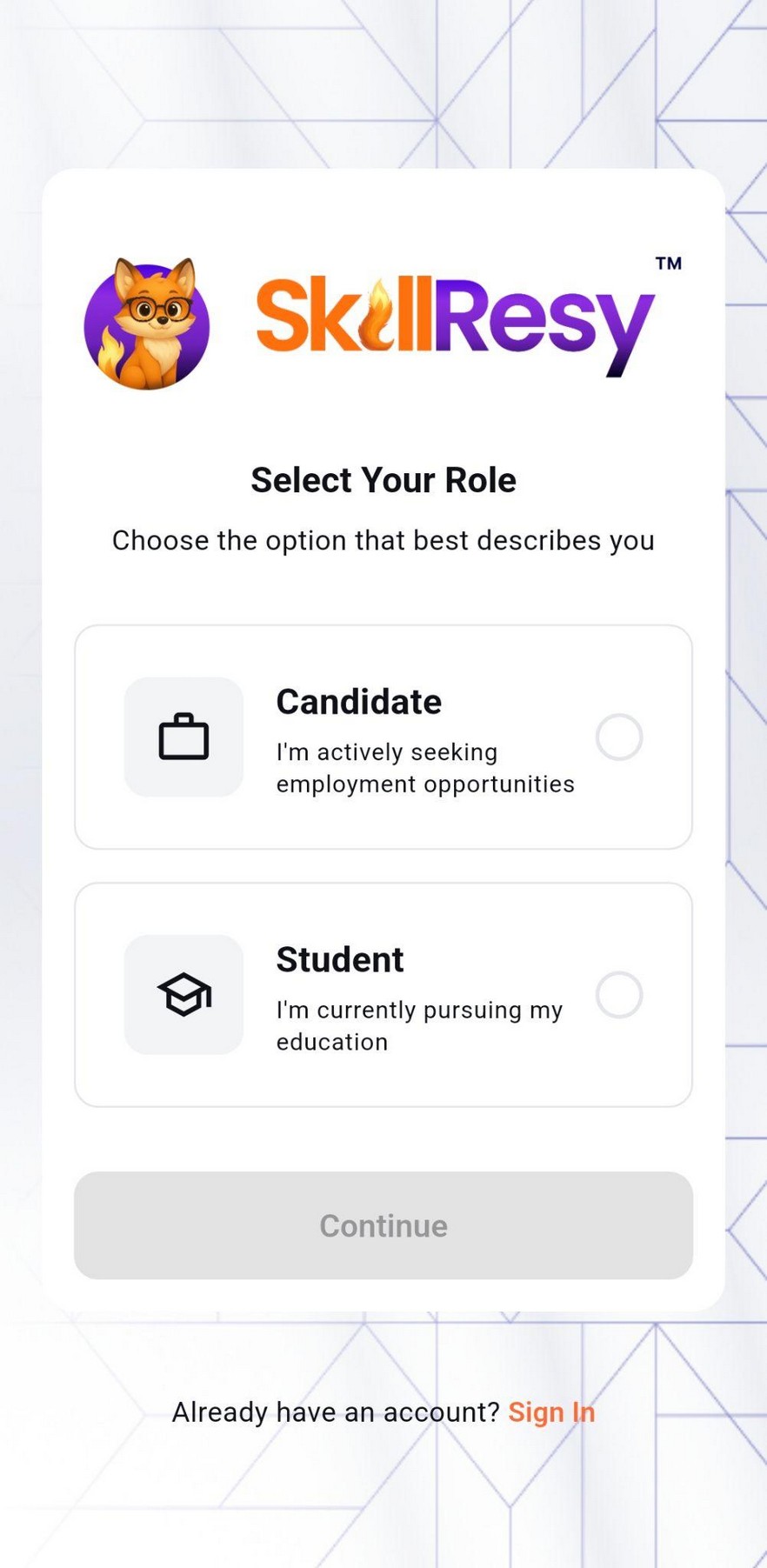 Creating Your SkillResy Account